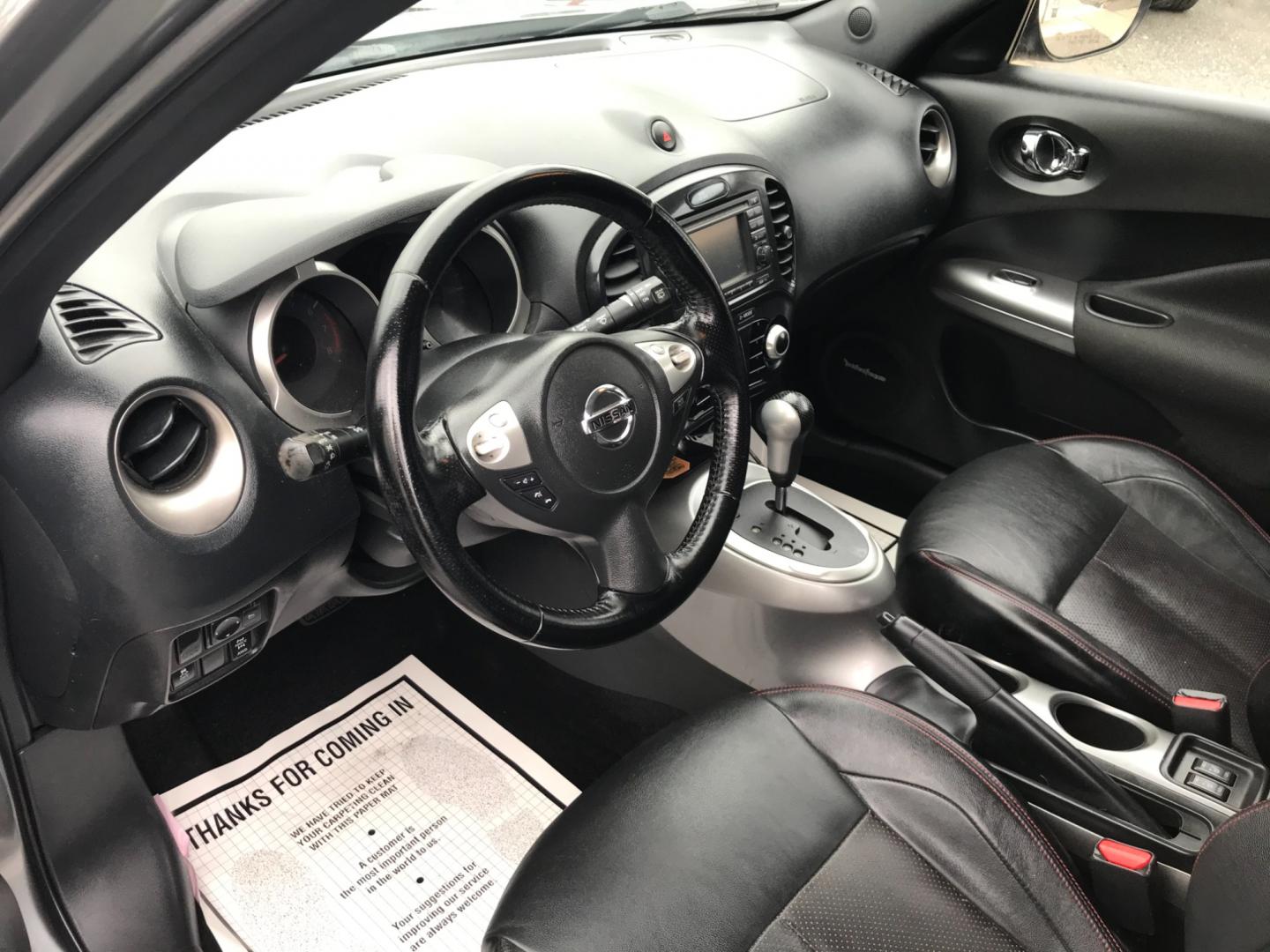 2013 Gray /Black Nissan Juke S (JN8AF5MV5DT) with an 1.6 V4 engine, Automatic transmission, located at 577 Chester Pike, Prospect Park, PA, 19076, (610) 237-1015, 39.886154, -75.302338 - Photo#12